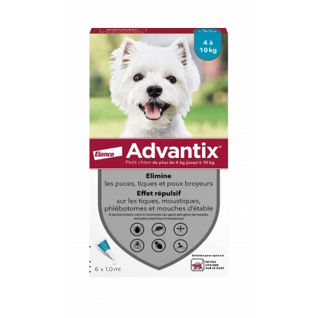 Advantix Petit Chien De 4 à 10 Kg 3 Advantix Petit Chien De 4 à 10 Kg