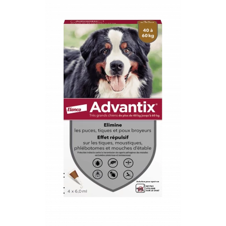 Advantix Tres Grand Chien 40-60 Kg 3 Advantix Tres Grand Chien 40-60 Kg