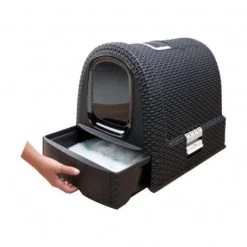 Materiel Bac à Litière Couvert Curver