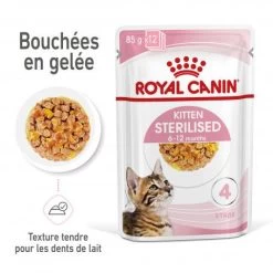 Cat Kitten Sterilised Royal Canin Emincé En Gelée Sachet Repas -Animaux Compagnie Fournitures Magasin cat kitten sterilised royal canin eminen gelee sachet repas 2
