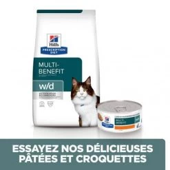 W/D Multi Benefit Croquettes Pour Chat Au Poulet -Animaux Compagnie Fournitures Magasin feline w d 2