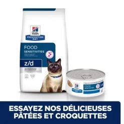 Z/d Food Sensitivities Croquettes Pour Chat -Animaux Compagnie Fournitures Magasin feline z d food sensitivities activ biome 2