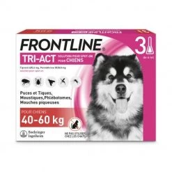 Boehringer Ingelheim Frontline Tri-Act XL Chien De 40 à 60 Kg -Animaux Compagnie Fournitures Magasin frontline tri act xl chien de 40 a 60 kg 1