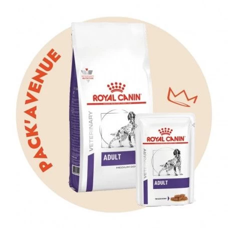 Pack'Avenue Royal Canin DOG ADULT 10KG Avec 12 Sachets Repas 3 Pack'Avenue Royal Canin DOG ADULT 10KG Avec 12 Sachets Repas