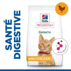 Vet Essentials Kitten Growth ActivBiome+ Poulet -Animaux Compagnie Fournitures Magasin vet essentials chat kitten growth poulet 2