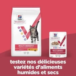 Vet Essentials Chat Multi-Benefit Adulte Poulet Sachet Repas -Animaux Compagnie Fournitures Magasin vet essentials chat multi benefit adult 1 poulet sachet repas 3