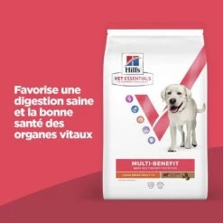 Vet Essentials Chien Multi-Benefit Adult + Large Breed Agneau & Riz -Animaux Compagnie Fournitures Magasin vet essentials chien multi benefit adult 1 l breed agnri 1