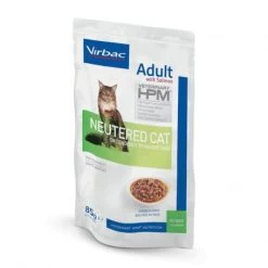 Virbac Veterinary HPM Chat Adult Neutered Saumon Sachets Repas -Animaux Compagnie Fournitures Magasin veterinary hpm cat adult neutered salmon bouchees sachrepas 3