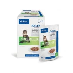 Virbac Veterinary HPM Chat Adult Neutered Saumon Sachets Repas -Animaux Compagnie Fournitures Magasin veterinary hpm cat adult neutered salmon bouchees sachrepas 4
