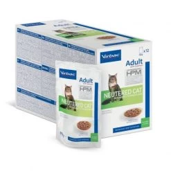 Virbac Veterinary HPM Chat Adult Neutered Saumon Sachets Repas -Animaux Compagnie Fournitures Magasin veterinary hpm cat adult neutered salmon bouchees sachrepas 5